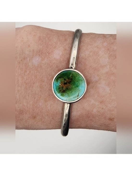 925 Sterling Silver Jewelry - Turquoise Stone Sterling Silver Cuff